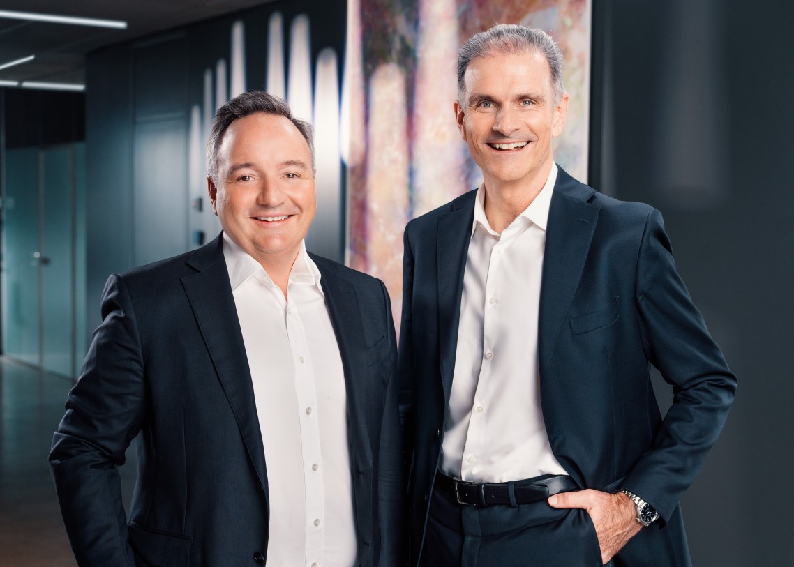 Andreas Prinz (CEO) and Peter Haidenek (CFO)